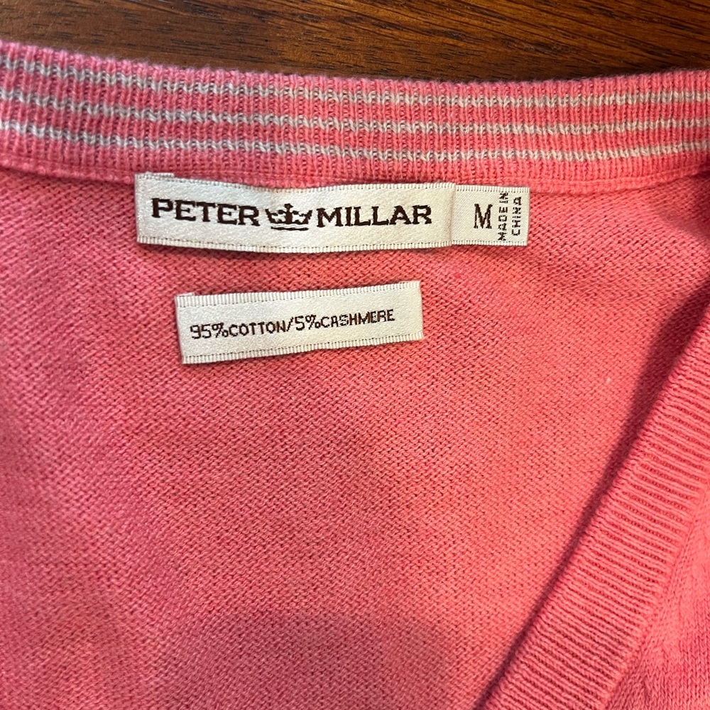 Peter Millar Cotton Cashmere Golf Sweater Vest Men’s Medium - Picture 7 of 11